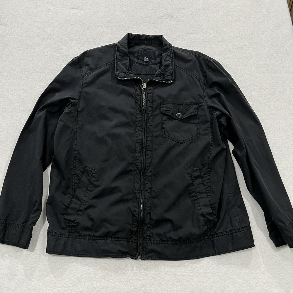 VTG Y2K Converse One Star Mens Bomber Jacket Full Zip LG Utility Military Skate